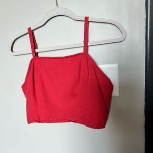 Linen Crop Top